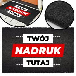 TabPrint Lábtörlő Kókusz Fekete Ajtó Alatt 40x60 Varázsló Grafika Logo (Wycieraczka Twoje Logo Grafika Kreator)