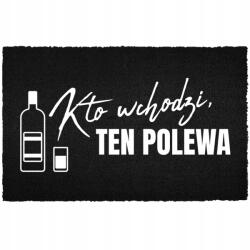 TabPrint Lábtörlő Bejárati Padló Fekete Kókusz Az Ajtó Alá Humor Ki Lép Be (WYCIERACZKA CZARNA KOKOSOWA KTO WCHODZI)