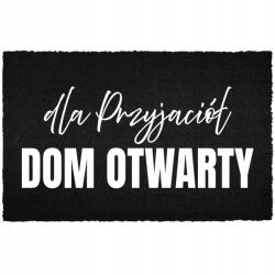 TabPrint Lábtörlő Bejárati Padló Fekete Kókusz Az Ajtó Alatt Humor Nyitott Ház (WYCIERACZKA CZARNA KOKOSOWA DOM OTWARTY)