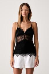 Le Privé top női viszkóz DAHLIA TOP NOIR - fekete M