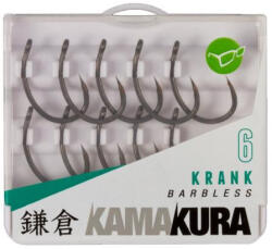 Korda Kamakura Krank Barbless szakáll nélküli élezett pontyozó horog 4 (KAM12)