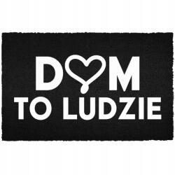 TabPrint Lábtörlő A Bejárati Ajtó Alá 60X40CM Kókusz Fekete Ház Emberek (WYCIERACZKA DOM TO LUDZIE Czarna kokosowa)