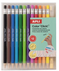 APLI Színes töltőceruza készlet, APLI "Color Click", 12 különböző szín 12 db (LCA20545D)