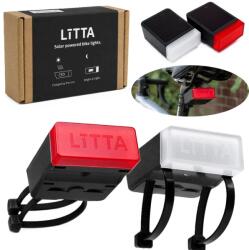  Kerékpár lámpa szett Allocacoc Litta Solar Bike Light 2 db-os első+hátsó