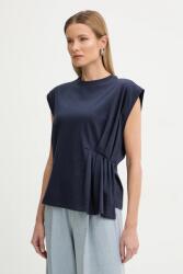 Twinset pamut póló - sötétkék S - answear - 28 990 Ft