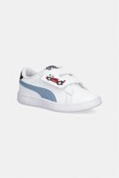 PUMA Smash 3.0 Racing Crew V PS gyerek sportcipő - fehér 34