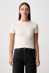 Scotch & Soda crop top női pamut elasztánnal - bézs L