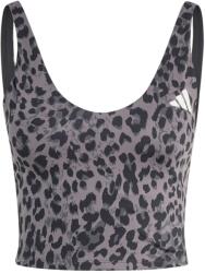 adidas Дамски спортен сутиен adidas Women's Workout Essentials Leopard Print Tank Sports bra - Grey Four / Grey Six / Black (114-4093-0112)