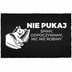 TabPrint Lábtörlő 40X60 Humorral Felirattal Alszunk, Nem Csinálunk Semmit (WYCIERACZKA WCHODZISZ? NA WŁASNE RYZYKO!)