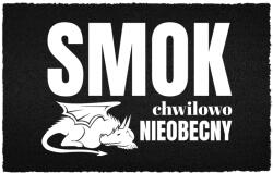 TabPrint Lábtörlő Bemeneti Padló Fekete Kókusz Humorral Sárkány Nincs Itt (WYCIERACZKA CZARNA KOKOSOWA SMOK NIEOBECNY)
