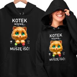 JHK Cica Hív, Mennem Kell Vicces Unisex Pulóver XXL