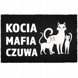 TabPrint Lábtörlő Bejárati Kókusz 40X60 Nyomtatás Divatos Fekete Ajándék Dekoráció (WYCIERACZKA NADRUK MODNA HIT CZARNA MONOCHROM)