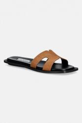 Steve Madden papucs velúrból Sofia - barna Női 36