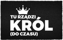 TabPrint Lábtörlő Bejárati Padló Fekete Kókusz Humorral Itt A Király Uralkodik (WYCIERACZKA CZARNA KOKOSOWA TU RZĄDZI KRÓL)