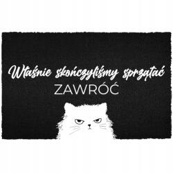 TabPrint Lábtörlő Kókusz Bemeneti 40X60 Fekete Humor Felirat Takarítva - Fordulj Vissza (WYCIERACZKA WEJŚCIOWA SPRZĄTANE – ZAWRÓĆ HIT)