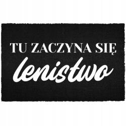 TabPrint Lábtörlő Bejárati Padló Fekete Kókusz Az Ajtó Alá Vicces Lustaság (WYCIERACZKA CZARNA KOKOSOWA LENISTWO)