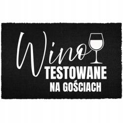TabPrint Lábtörlő Bemeneti Padló Fekete Kókusz Humorral Tesztelt Bor (WYCIERACZKA CZARNA KOKOSOWA WINO TESTOWANE)