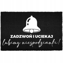 TabPrint Lábtörlő Kókusz Bemeneti 40X60 Fekete Humor Felirat Hívj És Menekülj (WYCIERACZKA WEJŚCIOWA ZADZWOŃ I UCIEKAJ 40X60)