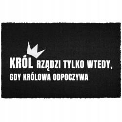 TabPrint Lábtörlő Bejárati Kókusz 40X60 Divatos Dekoráció Nyomtatás Ajándék Fekete (WYCIERACZKA MODNA TRWAŁA NADRUK CZARNA STYL)