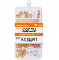 Cantu Accent Charms fém gyöngyök raszta tincsekhez 50 db-os szett (810006940794)