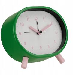 SEGNALE Zöld Fém Ébresztőóra 11, 5 X 12, 5 X 5 CM Hangos Riasztás Hálószoba Óra (HZ1250930 -green)