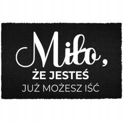 TabPrint Lábtörlő Bemeneti Padló Fekete Kókusz Humorral Már Mehetsz Is (WYCIERACZKA CZARNA KOKOSOWA JUŻ MOŻESZ IŚĆ)