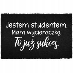 TabPrint Lábtörlő Kókusz Bemeneti 40X60 Ház Fekete Dekoráció Stílusos Nyomtatás (WYCIERACZKA CZARNA NADRUK DEKORACJA KOKOSOWA)