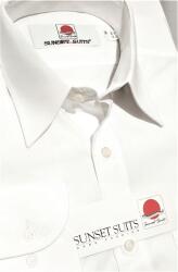 Sunset Suits Férfi Ing Fehér Hosszú Ujjú 38-as méret 194 cm magassághoz Sunset Suits