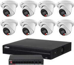  Dahua 8 kamerás dóm megfigyelőrendszer szett (Dahua8dom8nvr10poeswitch)