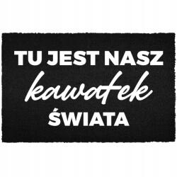 TabPrint Lábtörlő Bemeneti Padló Fekete Kókusz Humorral Egy Darab A Világból (WYCIERACZKA CZARNA KOKOSOWA KAWAŁEK ŚWIATA)