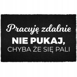 TabPrint Lábtörlő Bejárati Ajtó Alá 60X40CM Kókusz Fekete Távirányítóval Működik (WYCIERACZKA PRACUJĘ ZDALNIE Czarna kokosowa)