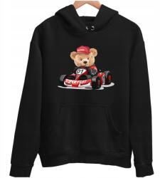 JHK Vicces Pulóver 280g Mackóval Mackó Go-kart Unisex