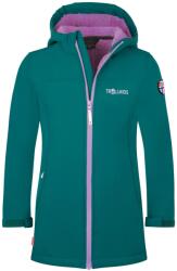 TROLLKIDS Детско софтшел яке Trollkids Girl's Kristiansand Coat Softshell jacket - Midnight Petrol / Deep Violet - размер 128 (EU) (703-3291-0714)