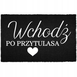 TabPrint Lábtörlő Bemeneti Padló Fekete Kókusz Humor Lépj Be Az Ölelésért (CZARNA KOKOSOWA WCHODŹ PO PRZYTULAS)