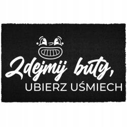 TabPrint Lábtörlő Kókusz Bemeneti 40X60 Felirat Vegye Le A Cipőt, Vegye Fel A Mosolyt (WYCIERACZKA HUMOR ZDEJMIJ BUTY, ZAŁÓŻ UŚMIECH)