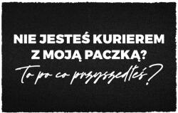 TabPrint Lábtörlő Kókusz 40X60 Fekete Ajtó Alá Humor Felirat Nem Csomag? (WYCIERACZKA WEJŚCIOWA 40X60 NAPIS NIE PACZKA?)