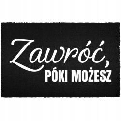 TabPrint Lábtörlő Bejárati Ajtó Alá 60X40CM Kókusz Fekete Fordulj Vissza, Amíg (ZAWRÓĆ PÓKI MOŻESZ Czarna kokosowa)