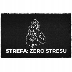 TabPrint Lábtörlő Kókusz Bemenet 40X60 Tisztaság Vicces Felirat Nulla Stressz (WYCIERACZKA WEJŚCIOWA NORMALNYCH TU NIE MA.)