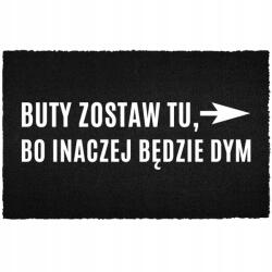 TabPrint Lábtörlő Bejárati Kókusz 40X60 Ajándék Fekete Divatos Dekoráció Nyomtatás (WYCIERACZKA CZARNA STYL MODNA TRWAŁA NADRUK)