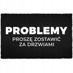 TabPrint Lábtörlő Bejárati Kókusz 40X60 Dekoráció Nyomtatás Fekete Ajándék Divatos (WYCIERACZKA TRWAŁA NADRUK STYL CZARNA MODNA)