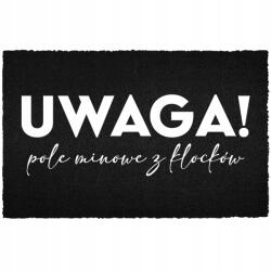 TabPrint Lábtörlő Bejárati Padló Fekete Kókusz Az Ajtó Alá Humor Aknamező (WYCIERACZKA CZARNA KOKOSOWA POLE MINOWE)