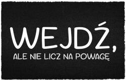 TabPrint Lábtörlő Bejárati Kókusz 40X60 Divatos Ajándék Fekete Dekoráció Nyomtatás (WYCIERACZKA MODNA CZARNA HIT MONOCHROM NADRUK)