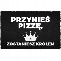 TabPrint Lábtörlő Bejárati Kókusz 40X60 Fekete Nyomtatott Ajándék Dekoráció Divatos (WYCIERACZKA HIT NADRUK CZARNA MONOCHROM MODNA)