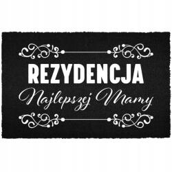 TabPrint Lábtörlő Anyák napi ajándék Kókusz fekete 60x40cm Rezidencia (Wycieraczka Kokosowa Czarna Rezydencja)