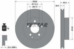 TEXTAR féktárcsa TEXTAR 92163205 for MERCEDES-BENZ (92163205)