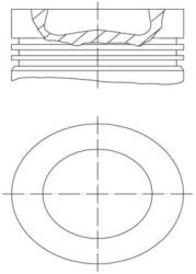 MAHLE dugattyú MAHLE 028 PI 00139 002 (028 PI 00139 002)