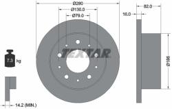 TEXTAR féktárcsa TEXTAR 92116203 for CITROËN, PEUGEOT, FIAT (92116203)
