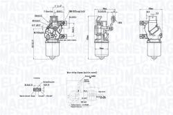 Magneti Marelli törlőmotor MAGNETI MARELLI 064300412010 for NISSAN (064300412010)