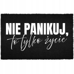 TabPrint Lábtörlő Bemeneti Padló Fekete Kókusz Humorral Ez Csak Az Élet (WYCIERACZKA CZARNA KOKOSOWA TO TYLKO ŻYCIE)