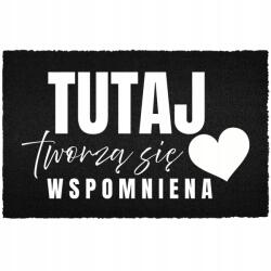 TabPrint Lábtörlő Bemeneti Padló Fekete Kókusz Emlékek Alakulnak Ki (CZARNA KOKOSOWA TWORZĄ SIĘ WSPOMNIENIA)